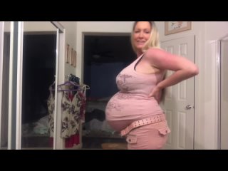 ready to pop pre-pregnancy clothes challenge 1 wk til due see what a pregnant stomach looks like